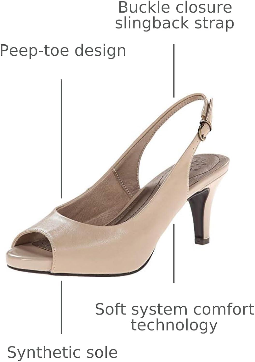 LifeStride Womens Teller Dress Sandals Tender Taupe 7 M