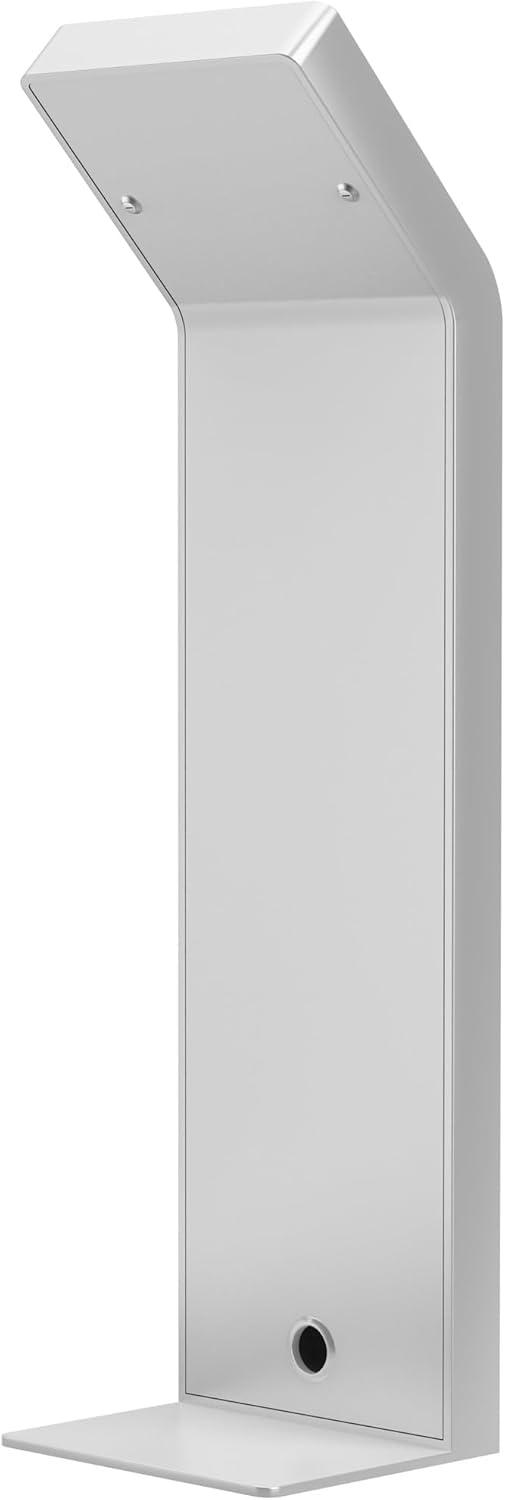 Tablet Kiosk Station – CTA Premium Heavy Duty Large Locking Floor Stand with Interior Cable Routing System for iPad 7th/ 8th/ 9th Gen 10.2” and Other 9-11” Tablets (PAD-KSDKW) – White