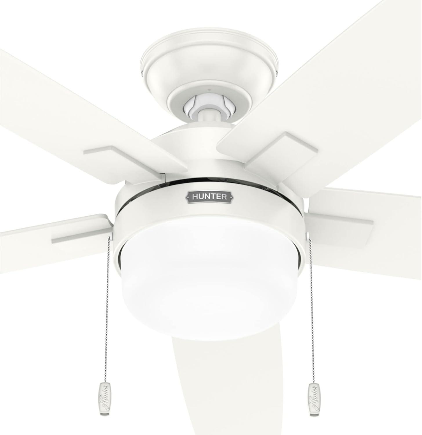 Anisten 52" 5 - Blade Ceiling Fan With Lights and Pull Chains