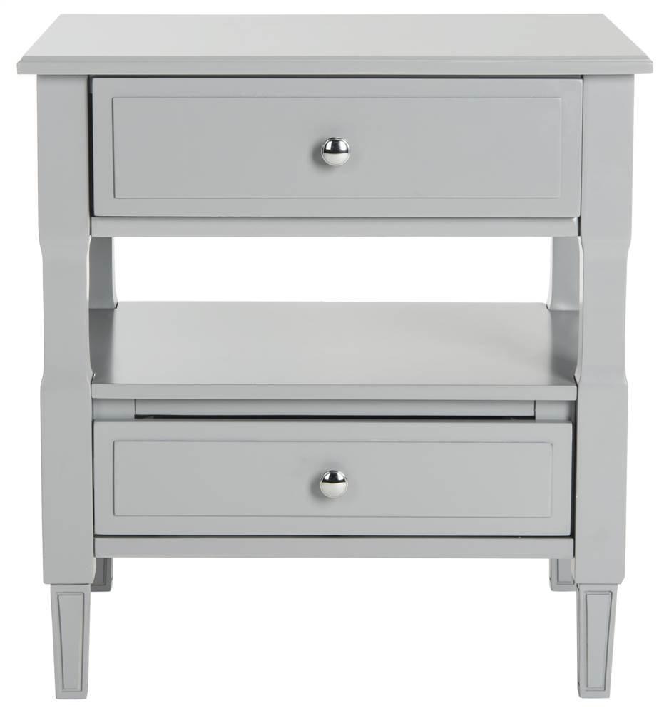 Jenson Night Stand - FOX6277C - Grey - Safavieh Couture