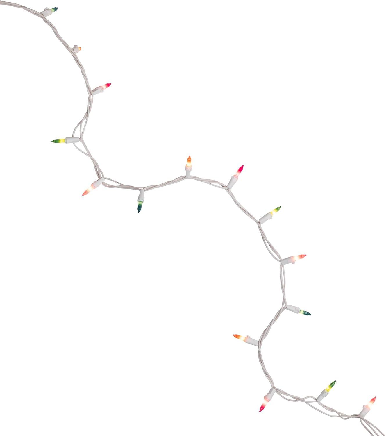Northlight Pastel Mini Christmas Light Set - Multi-Color - 10' White Wire - 50ct