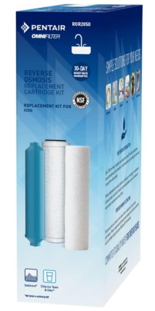Pentair OMNIFilter Blue and White Granulated Carbon Replacement Cartridge Kit