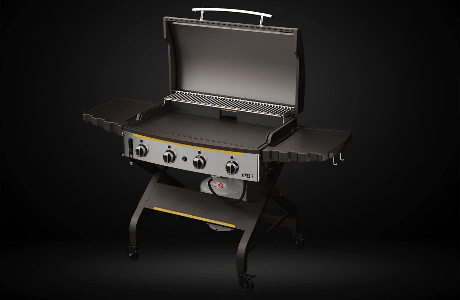 Elite4B 36'' Black Propane Gas Outdoor Griddle Grill