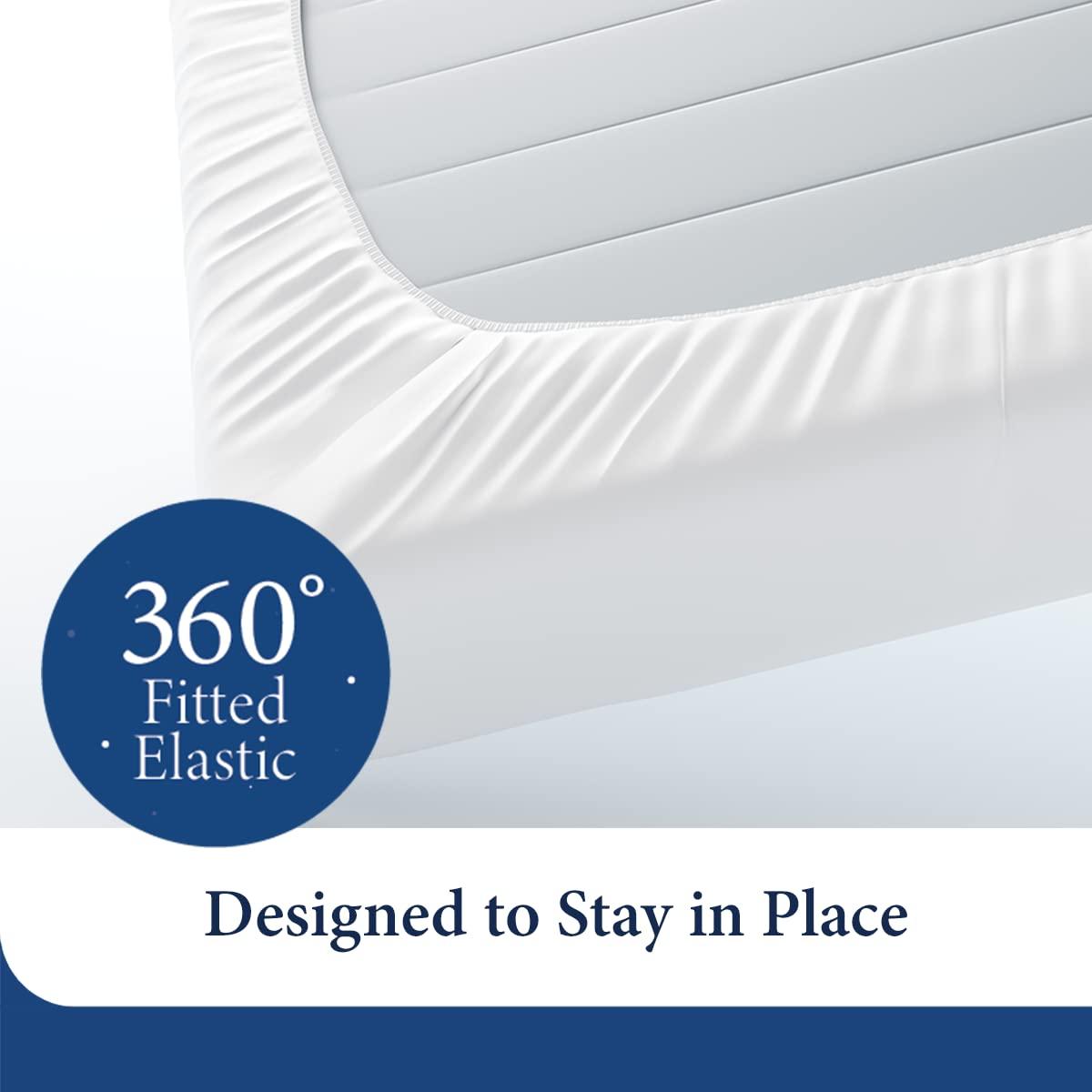 Cosy House Collection Everyday Pattern Bed Sheet Set - Black Pearl - Polka, Cal King