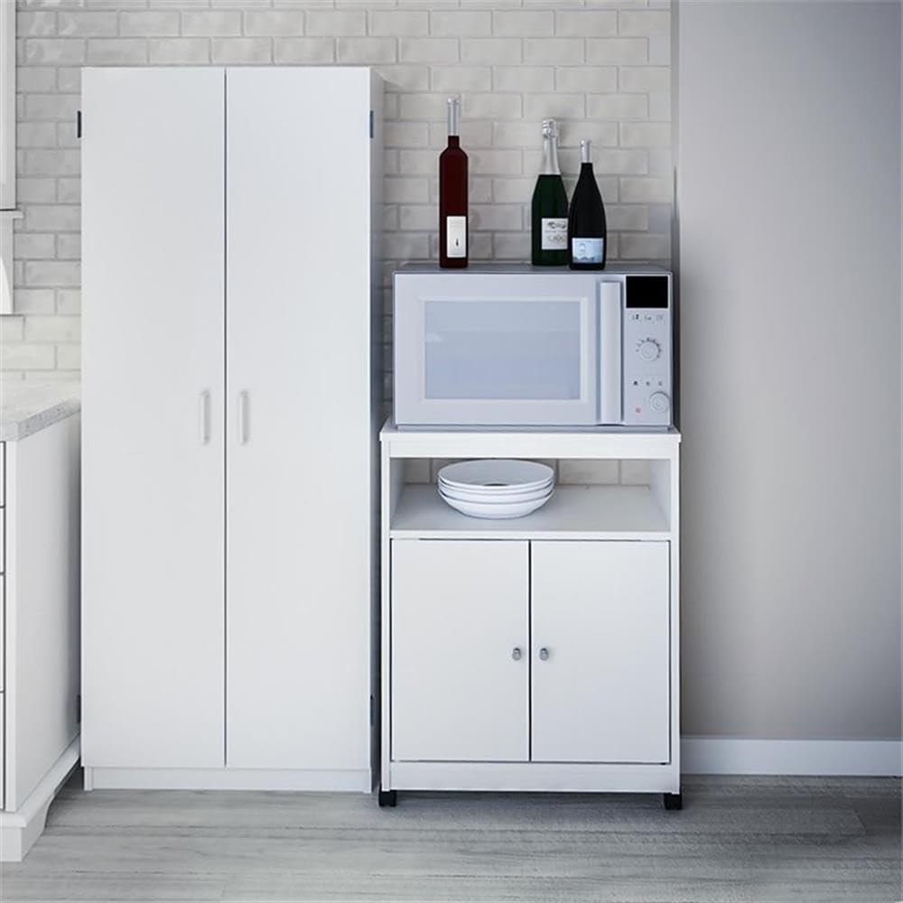 Carro para Microondas de Cocina Landry, Blanco