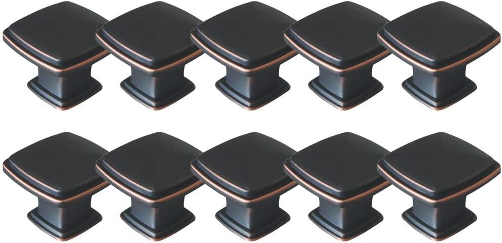 Park Avenue 1 1/4" Length Square Knob Multipack (Set of 10)