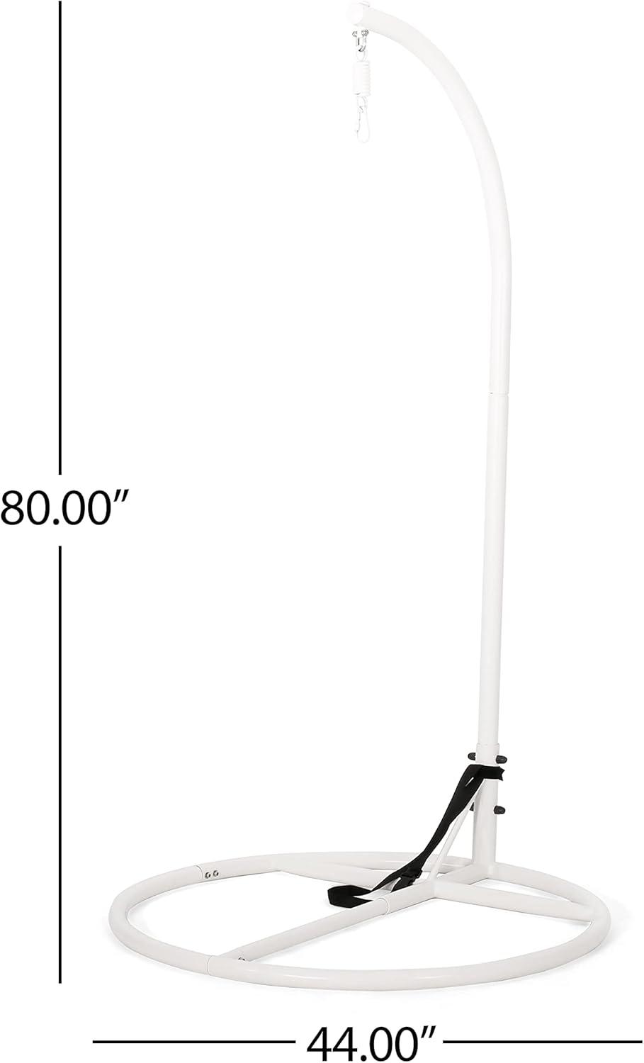 Christopher Knight Home  Briggs Indoor/Outdoor Hanging Chair Stand Only White