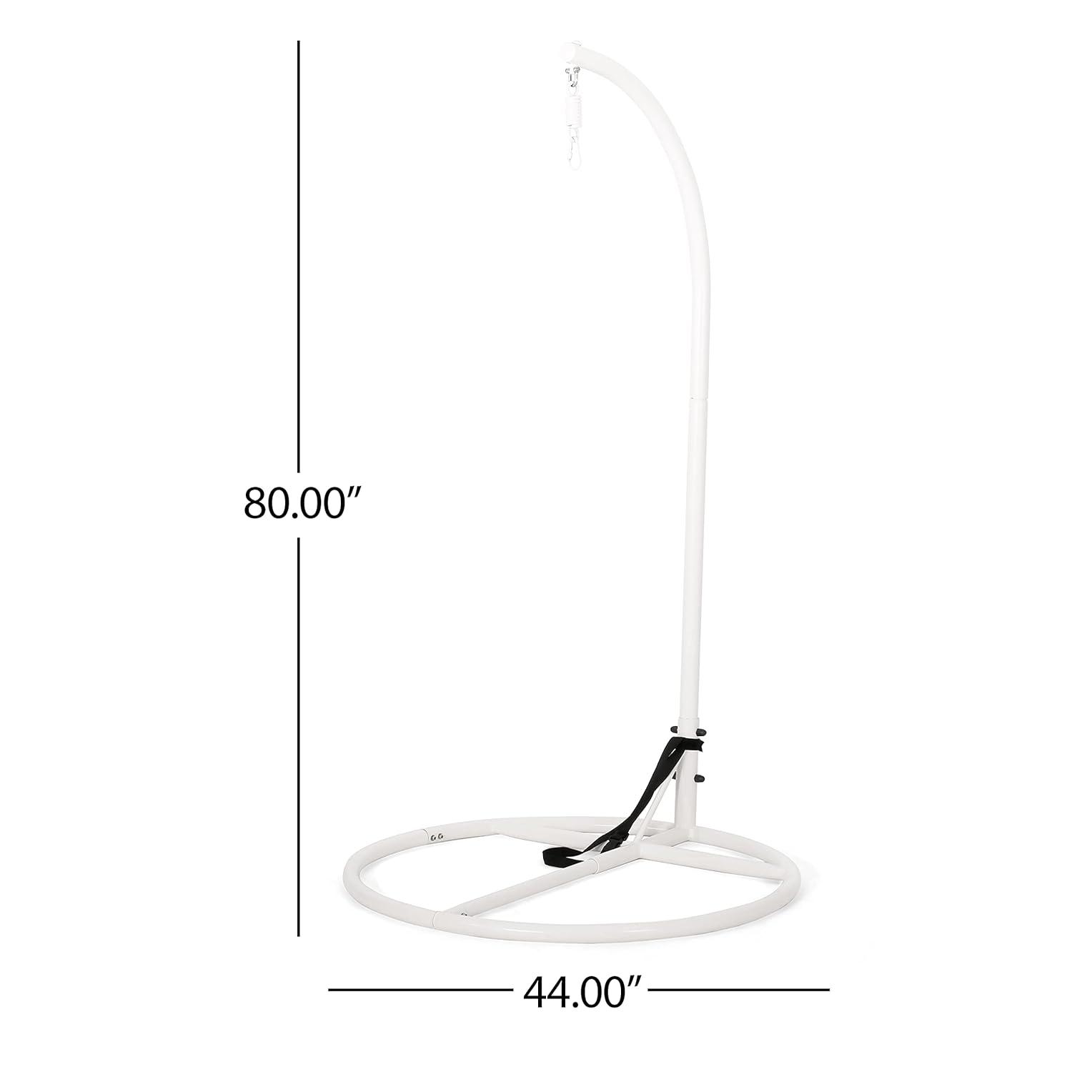 Christopher Knight Home  Briggs Indoor/Outdoor Hanging Chair Stand Only White