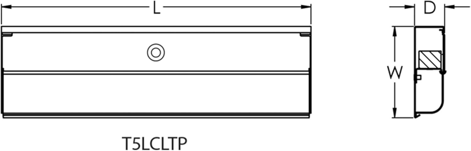 Afx T5lcltp 1 Light 18" Led Under Cabinet Light Bar - White