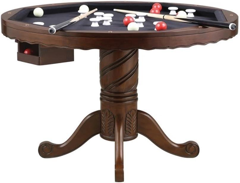 Turk 5-piece Game Table Set Tobacco and Black