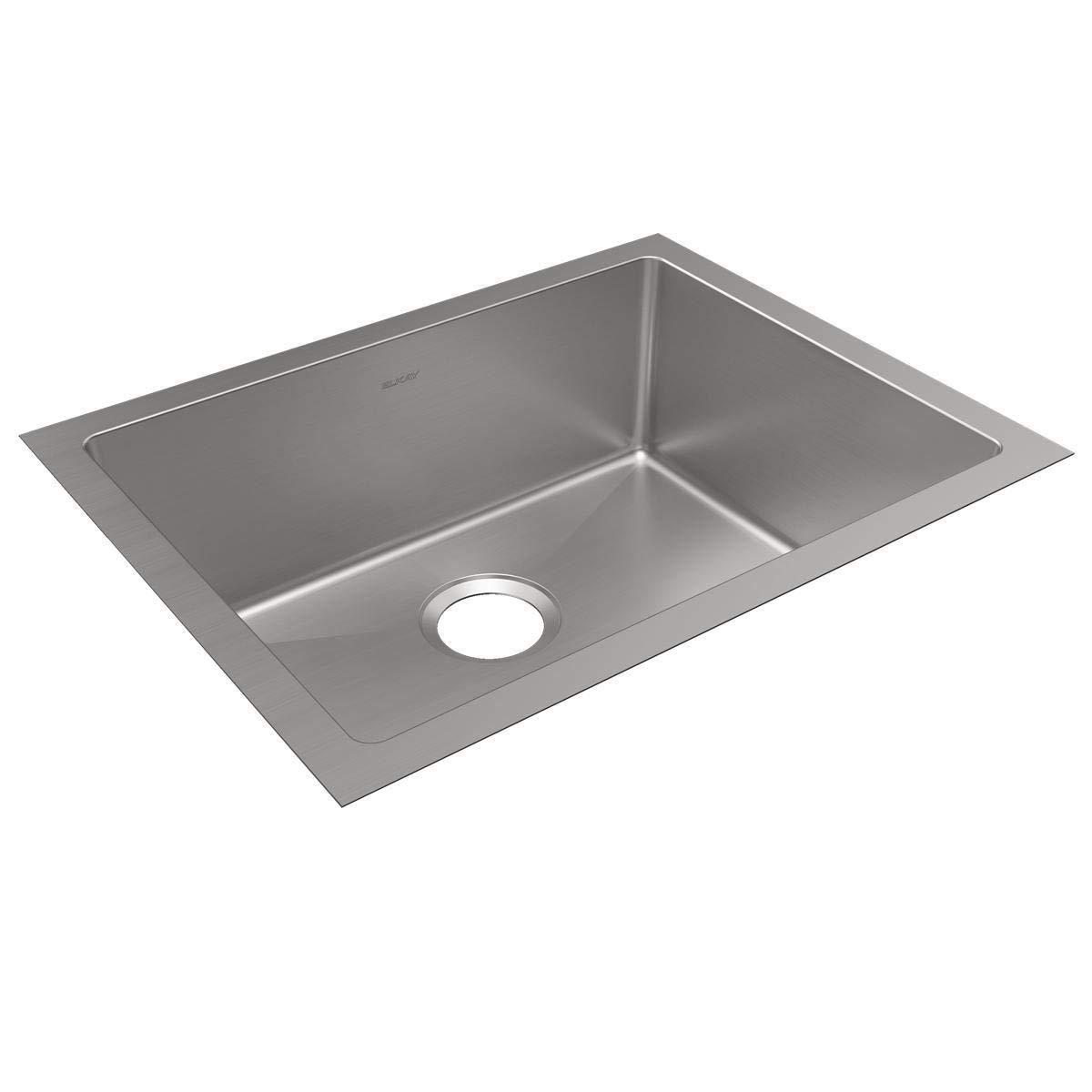 Elkay EFRU2115T Crosstown 23-1/2" Undermount Single Basin Stainless Steel Kitchen Sink - Stainless Steel