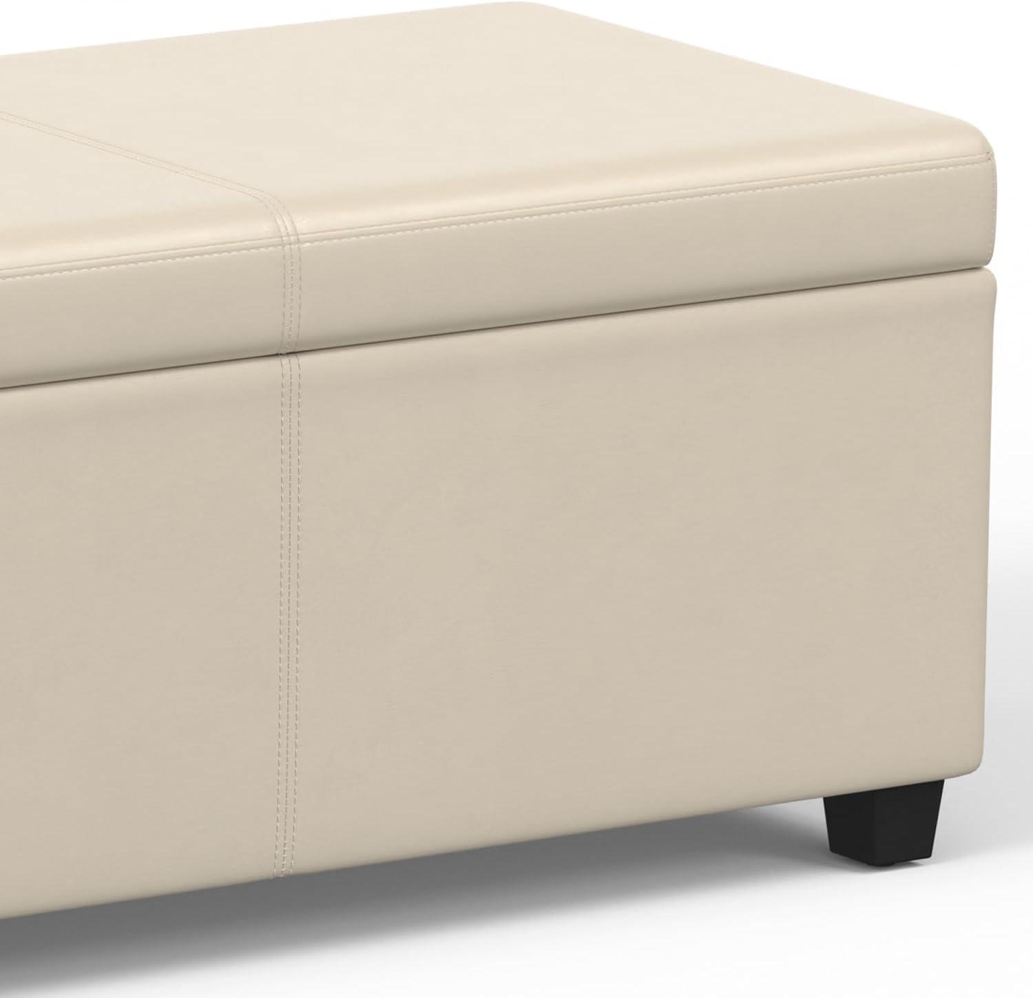 Avalon Faux Leather Upholstered Storage Bench