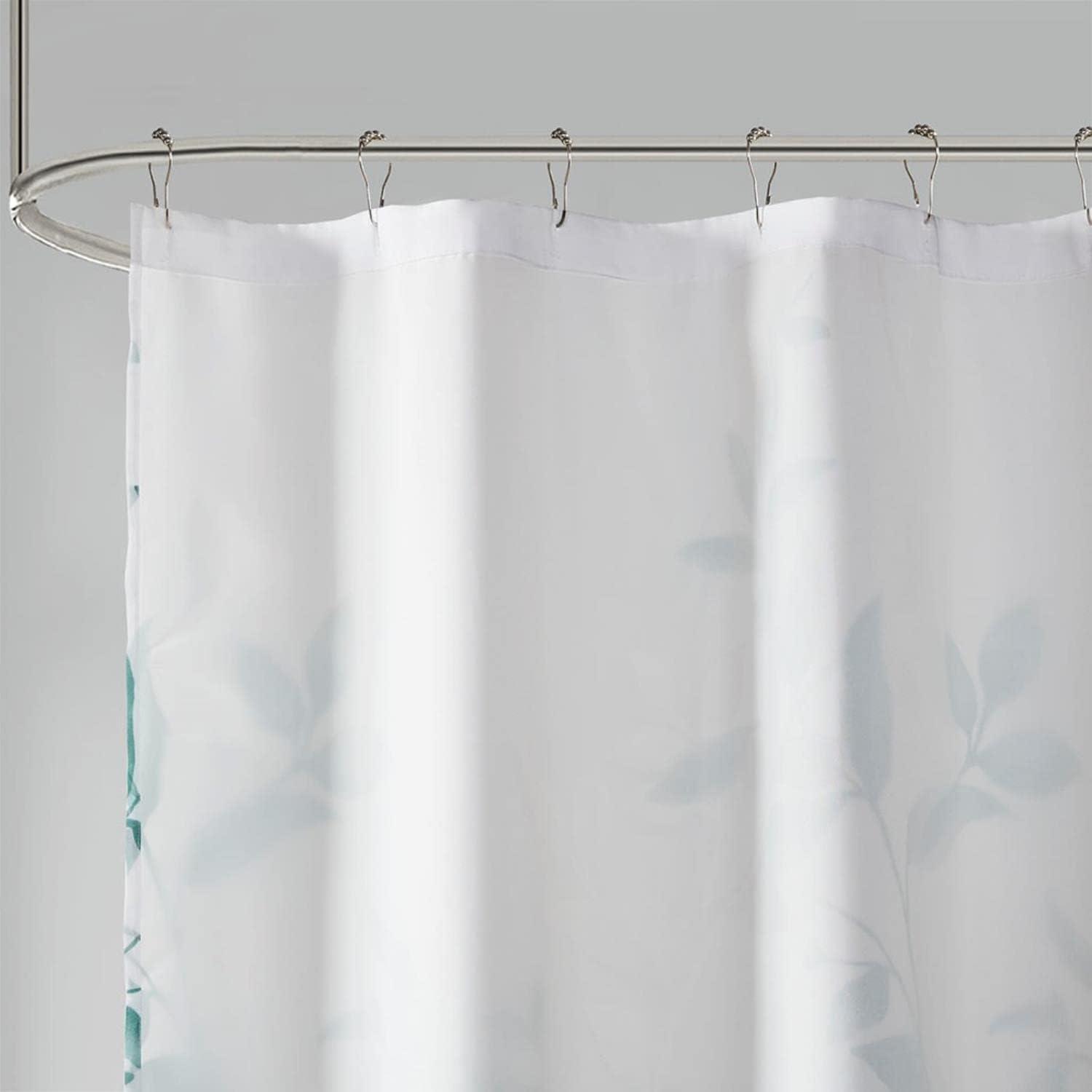 Trent Botanical Burnout Floral Printed Shower Curtain