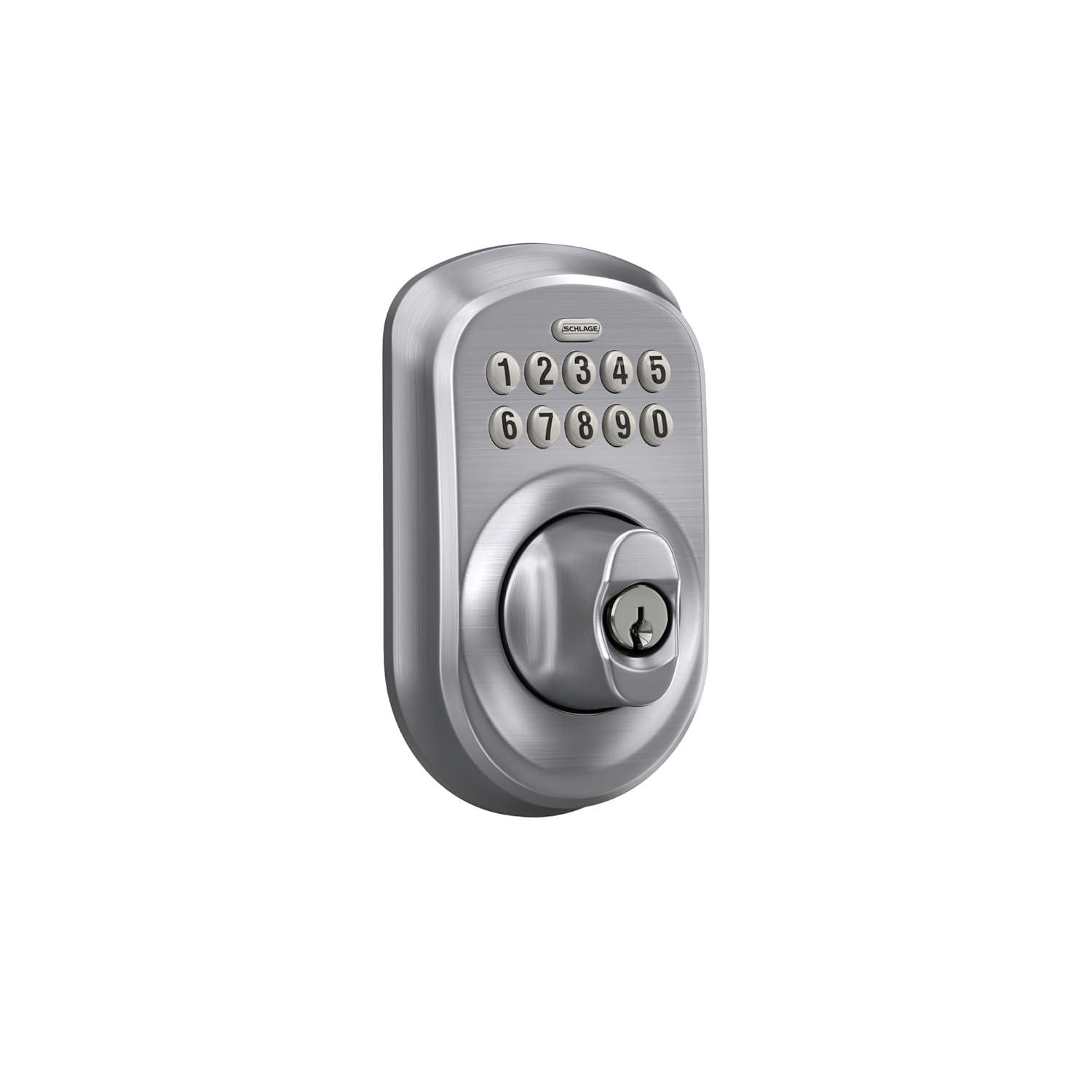 Schlage Schlage Keypad Deadbolt with Plymouth Trim