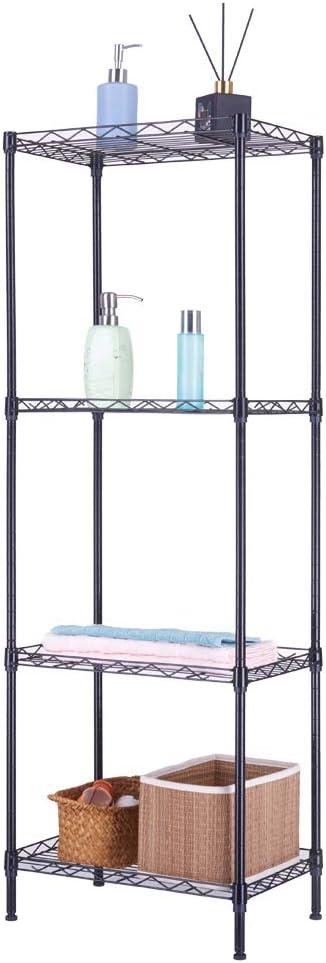 MDHAND 4-Tier Wire Shelving Unit Metal Storage Rack