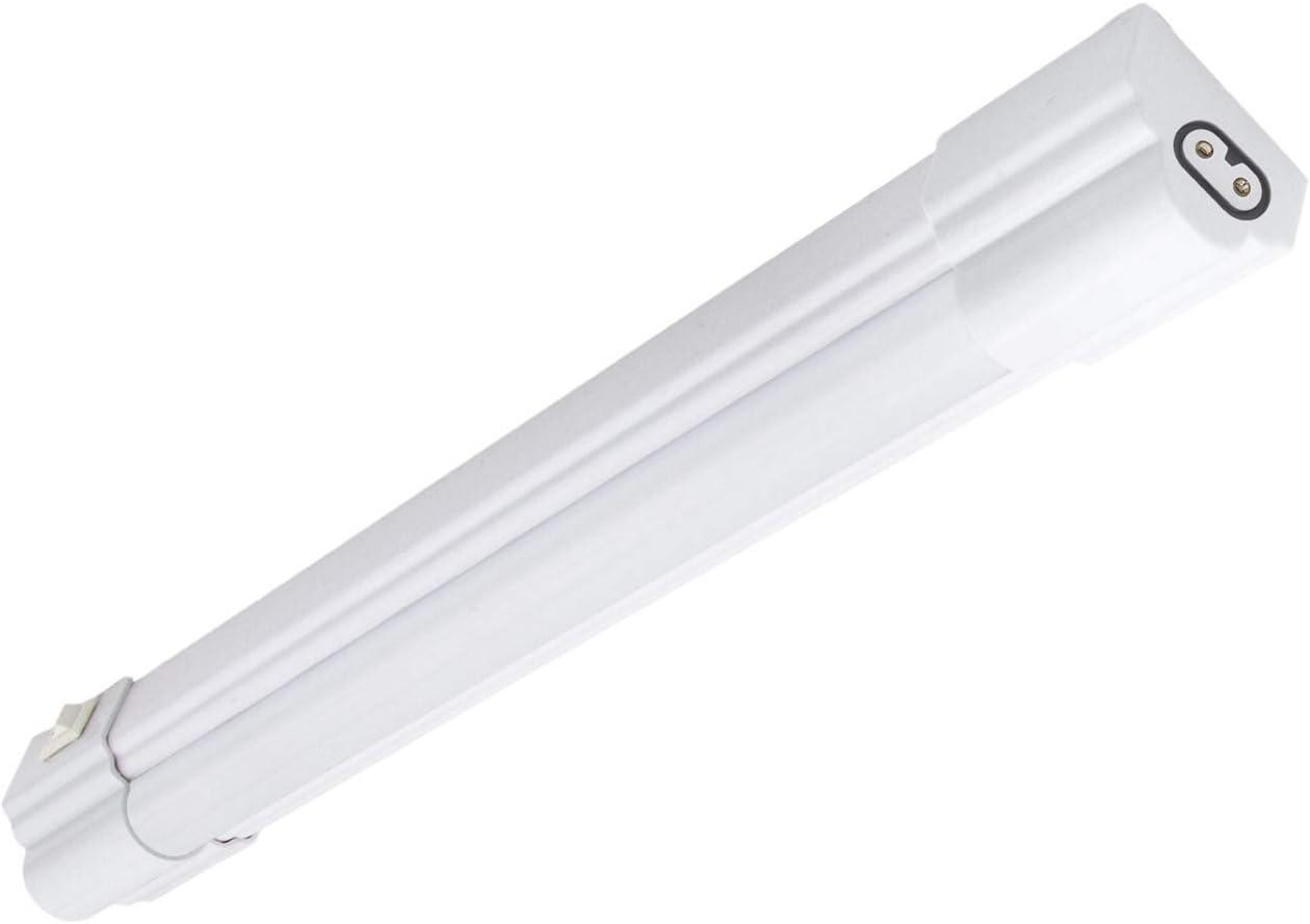 Maxxima 12 in. LED Under Cabinet Light, Linkable, 600 Lumens, 3000K Warm White, White, On/Off Switch