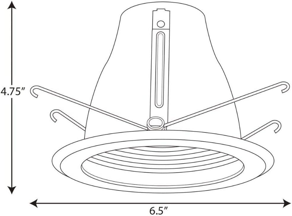 5" Stepped Baffle Recessed Trim