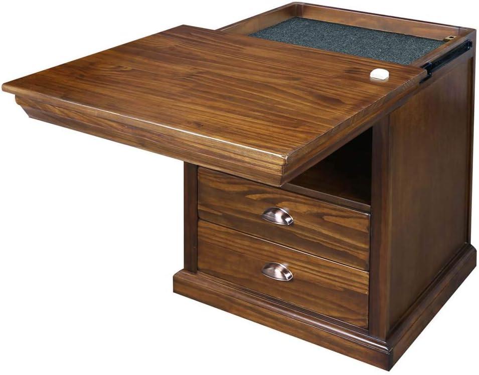 Lincoln Nightstand with Concealed Compartment, Concealment Furniture - Mocha