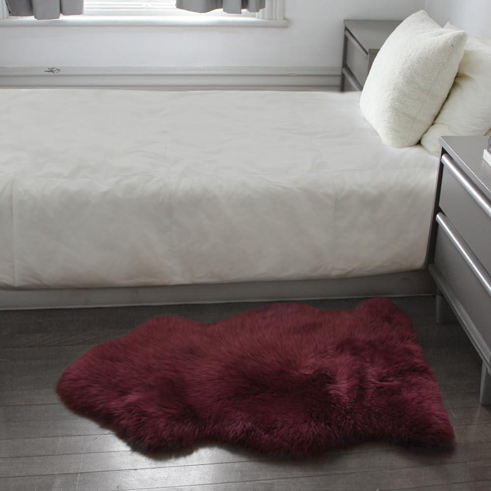 Natural Milan Sheepskin Single Rug | Logan berry | 2'x3'