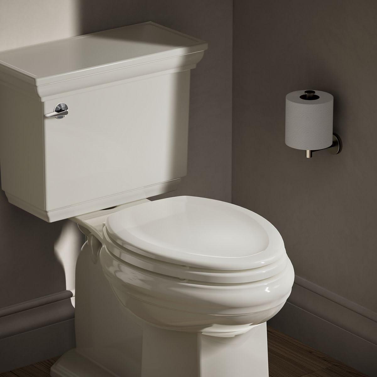 Stonewood Compression-Molded Wood Toilet Seat with Color-Matched Plastic Hinges