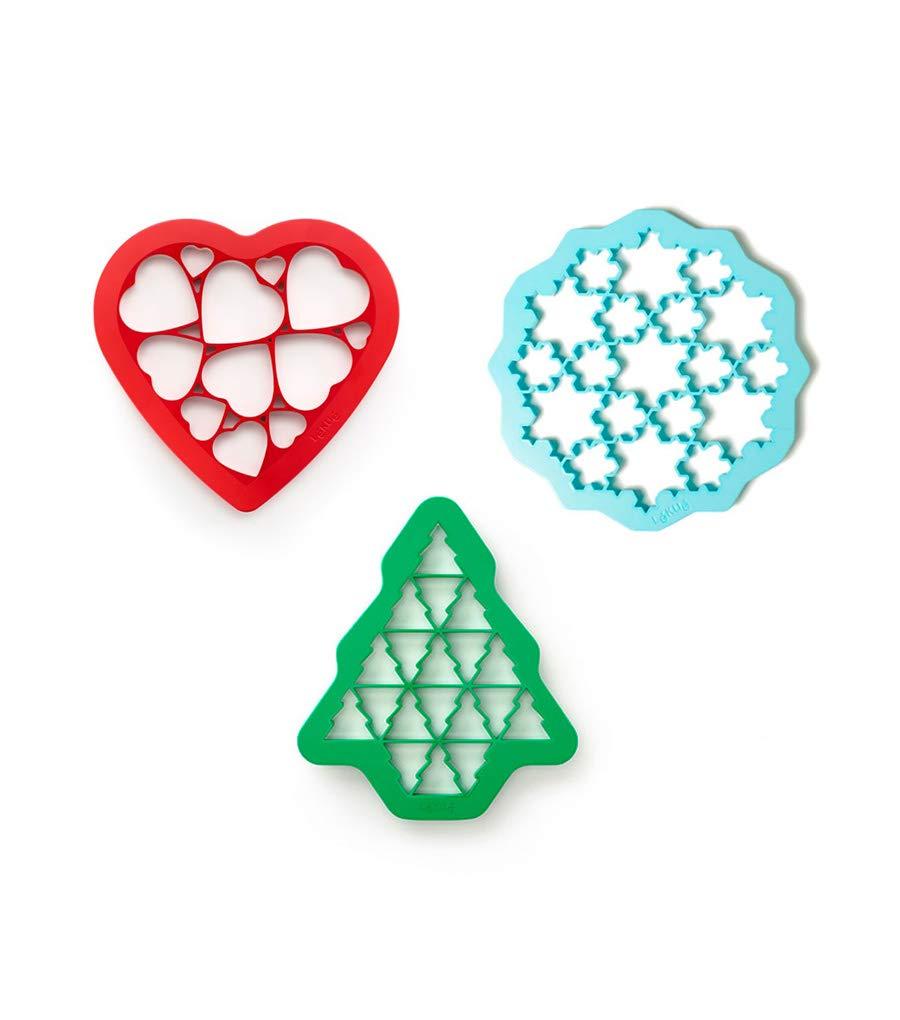 Kids Cookie Puzzle Cutter Set of 3 - Easy, Fun and Efficient Baking Tool - Shape Multiple Cookies with a Single Press - Healthy Cooking for Kids -