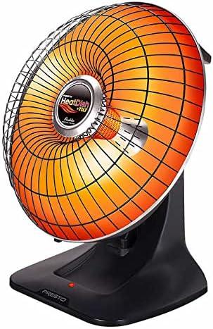 SGCoffee Heatdish Black 1500W Electric Parabolic Heater