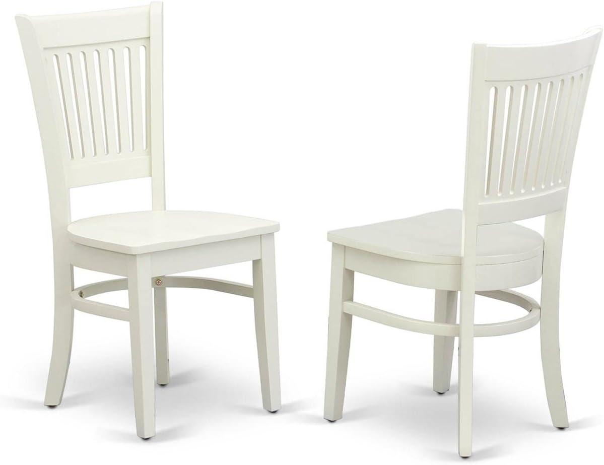 Linen White 3-Piece Rubber Wood Dining Set