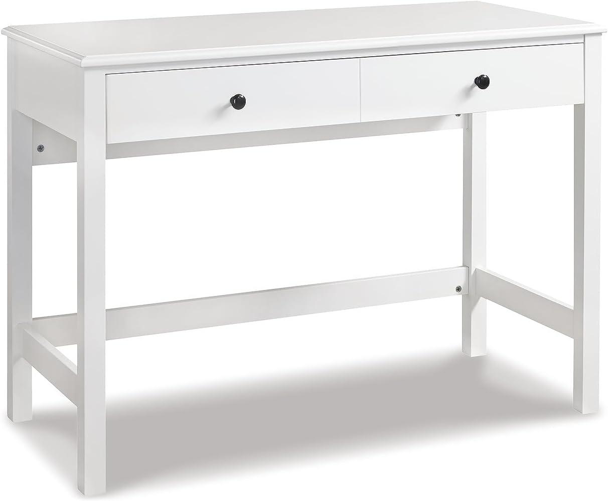 Othello Home Office Small Desk White - Signature Design by Ashley: Parsons-Style, Single Drawer Storage