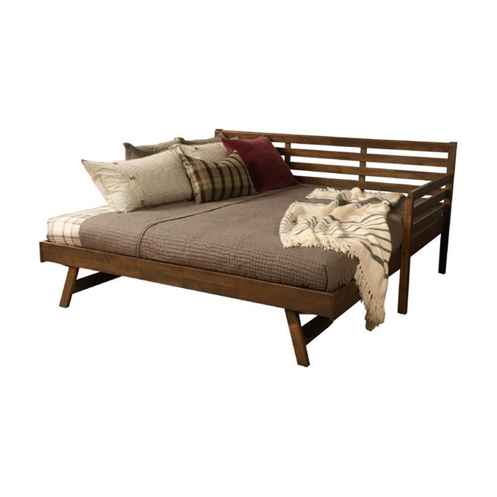 Kodiak Furniture Twin to King Size Daybed in Wood in Rustic Walnut