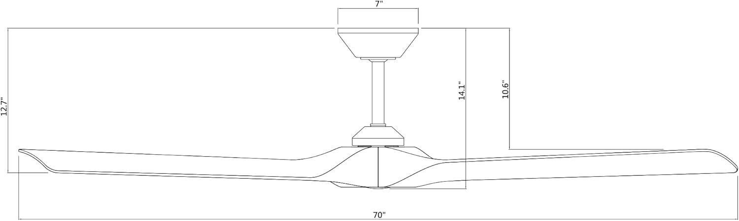 Torque 70'' Ceiling Fan