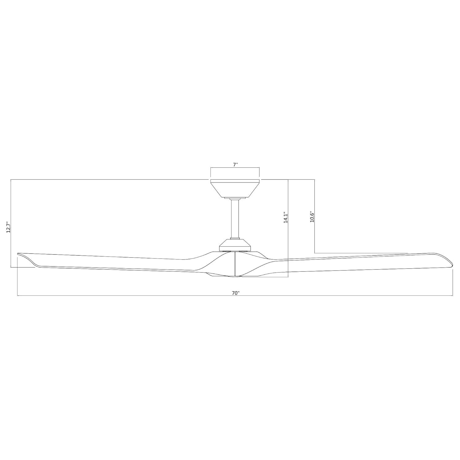 Torque 70'' Ceiling Fan