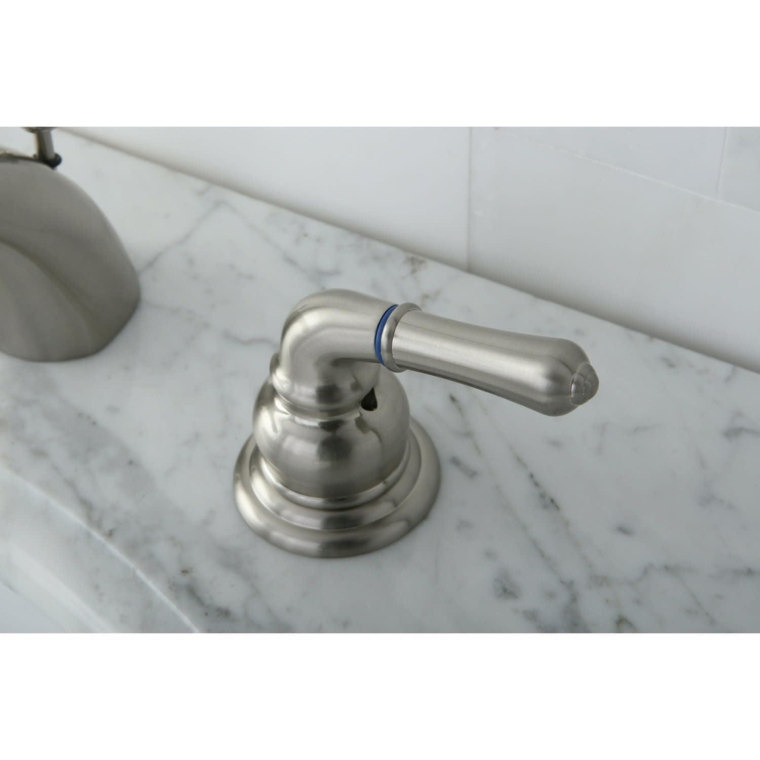 Kingston Brass KB954 Magellan Mini-Widespread Bathroom Faucet, Polished Chrome/Polished Brass
