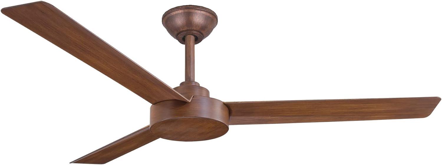 52" Roto 3 - Blade Propeller Ceiling Fan with Wall Control