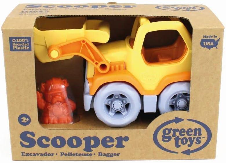 Green Toys Scooper Construction Truck, Toddler Play Vehicle Toy