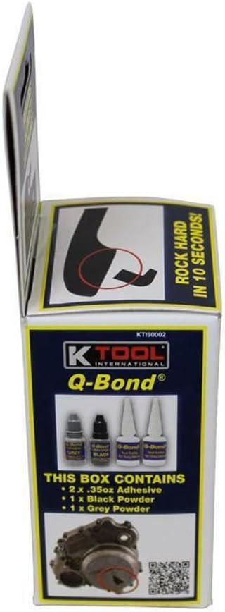K Tool International Q-BOND KIT Fast Acting Automotive Adhesives, 0.32 oz Bottle