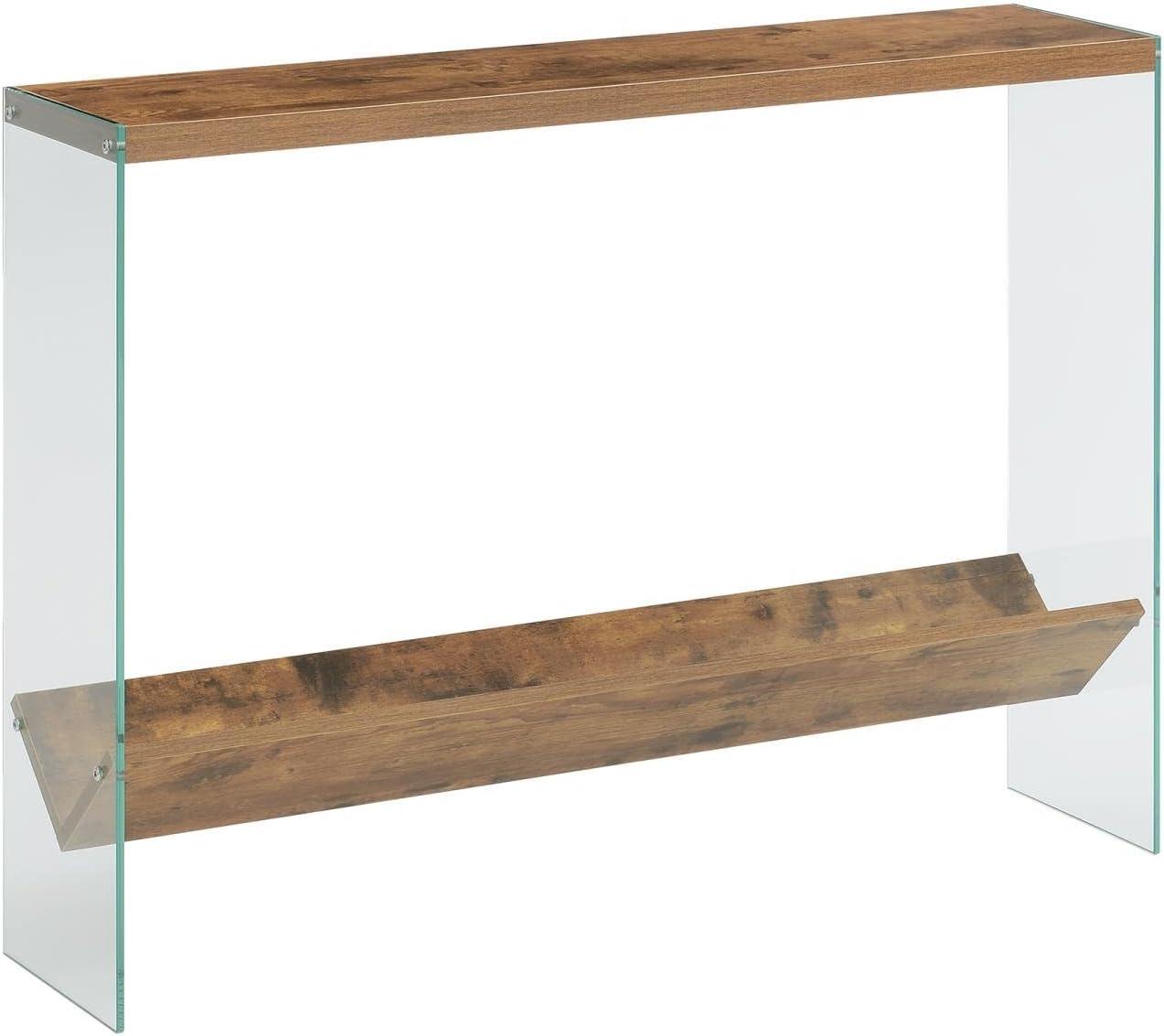 Convenience Concepts SoHo Console Table with Shelf, Barnwood