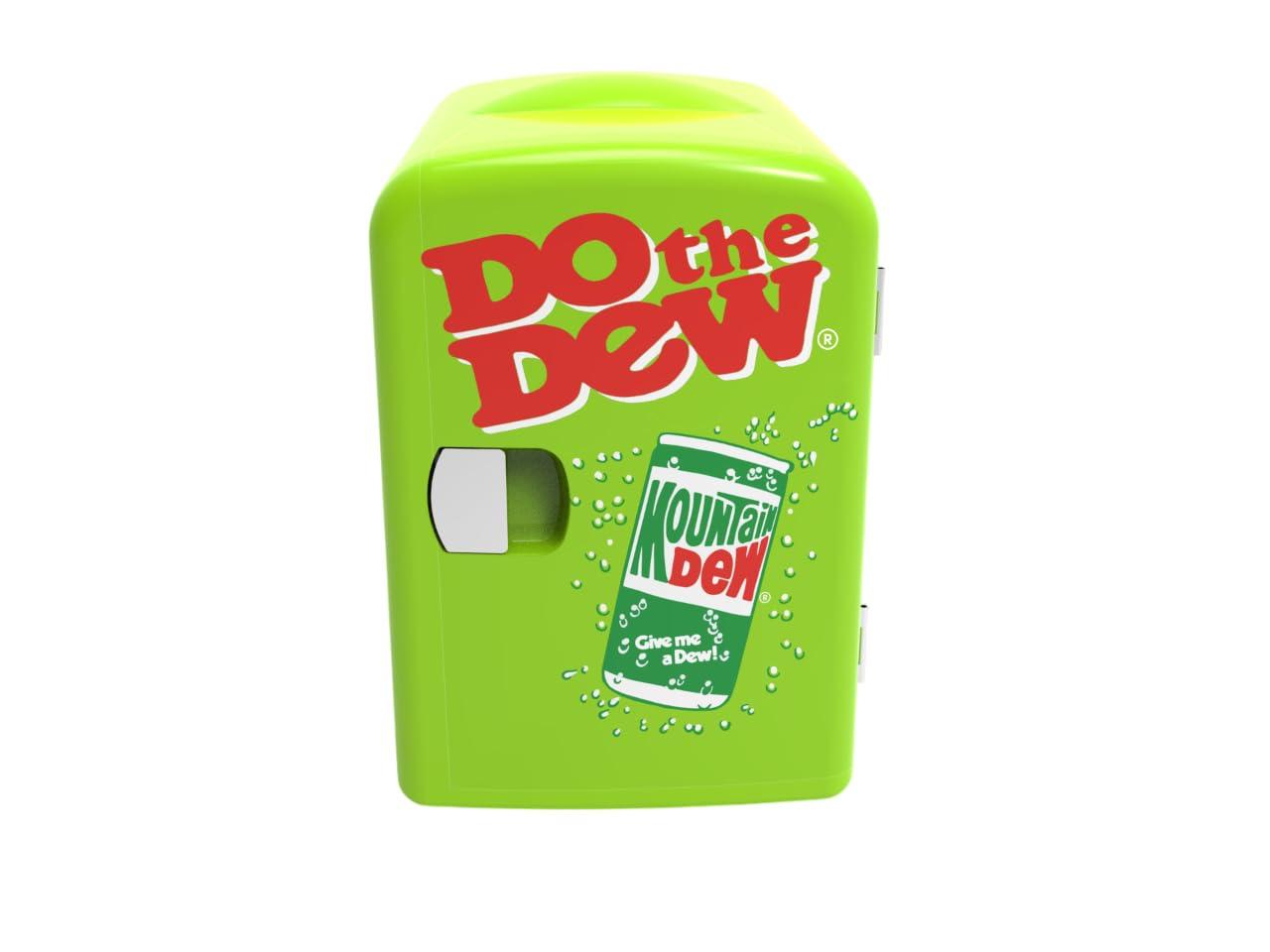 Mountain Dew Green Compact Personal Mini Fridge Cooler