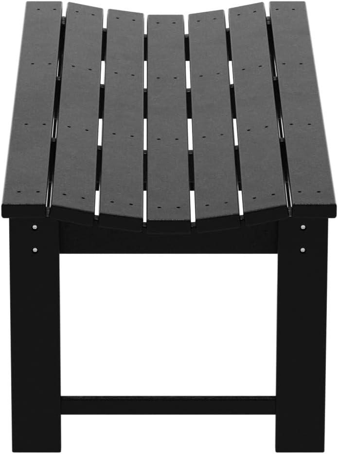 WestinTrends  Backless All-Weather Outdoor Bench for Patio Garden