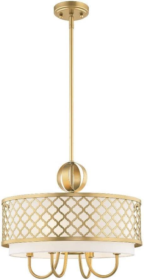 Livex Lighting 41115 Arabesque 1 Light 18" Wide Drum Chandelier - Bronze