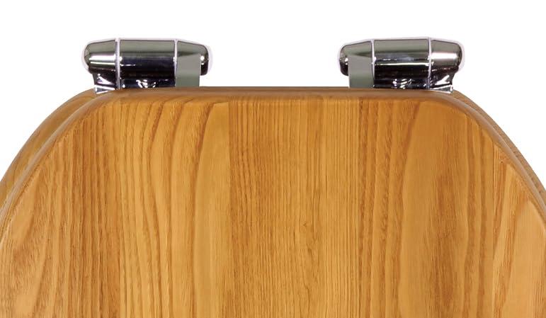 Design House Dalton Round Oak Wood Toilet Seat