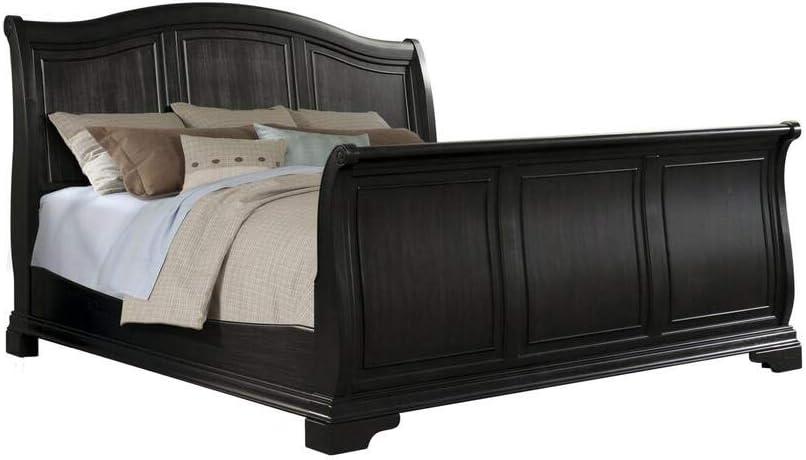 Picket House Conley Cherry King Sleigh Bed in Cherry