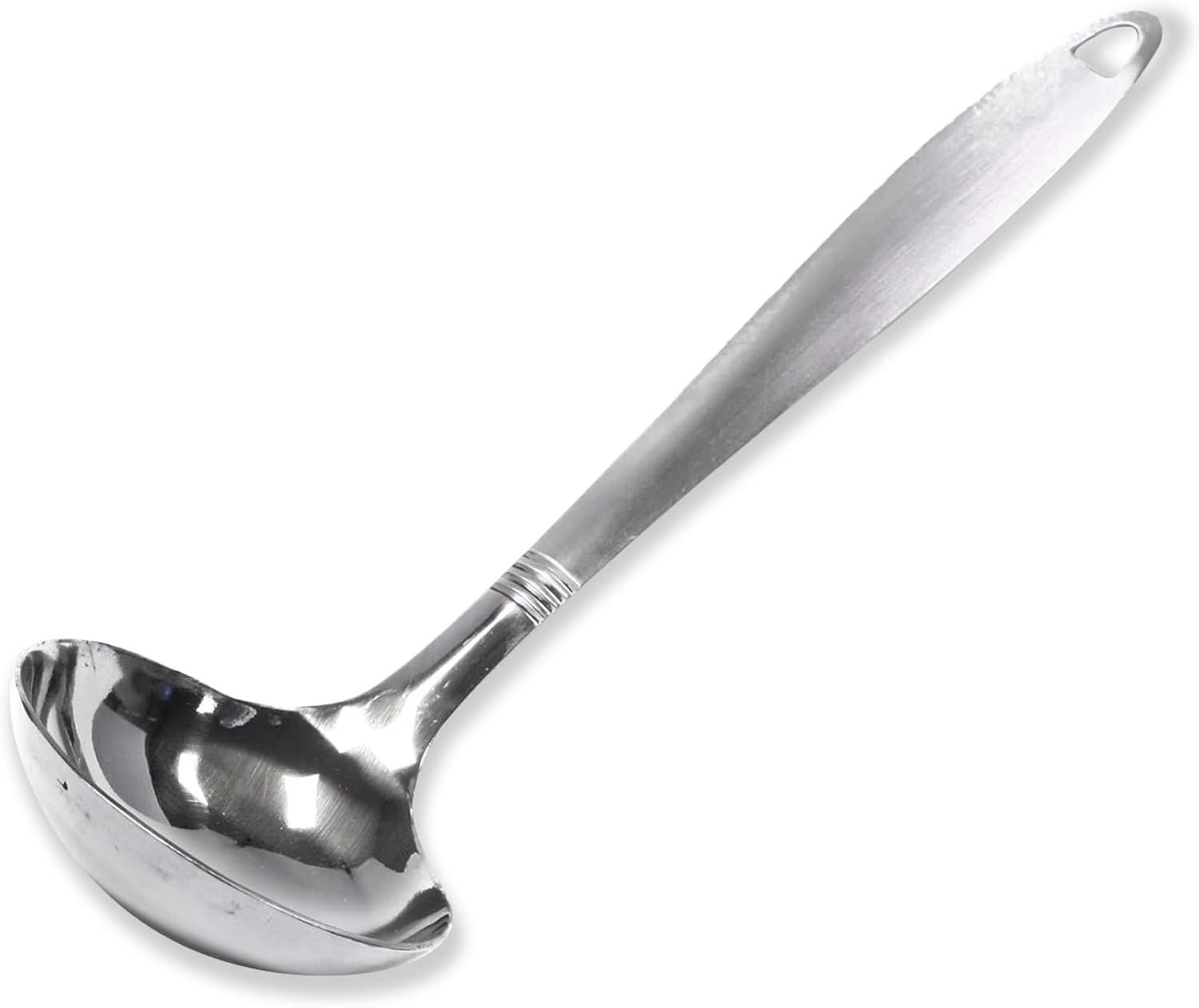 Chef Craft Select Cooking Ladle, 11.5 inch, Stainless Steel