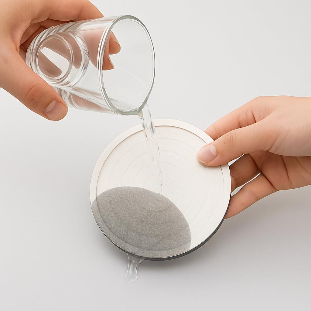 Mango Steam Pluvian Soakstone Metal Umbrella Holder For Living Room or Entryway, Silver