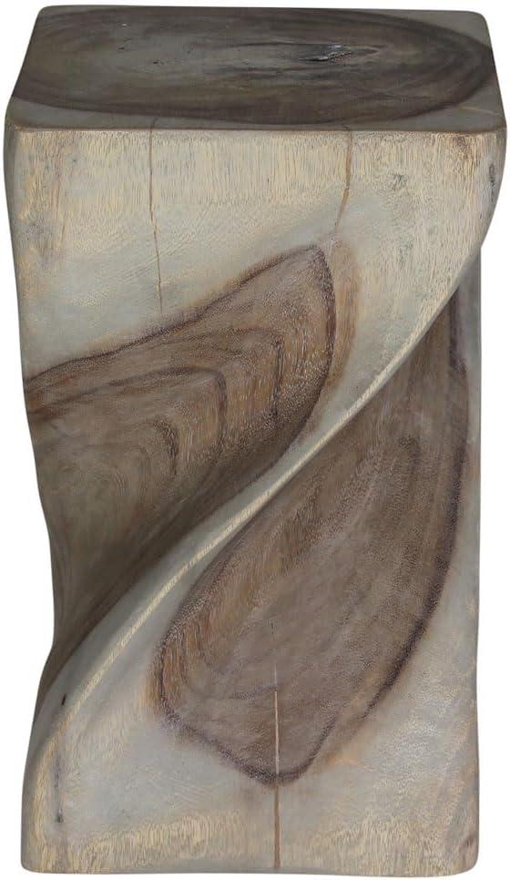 Haussmann® Original Wood Twist Stool 14 X 14 X 20 In High Walnut Oil