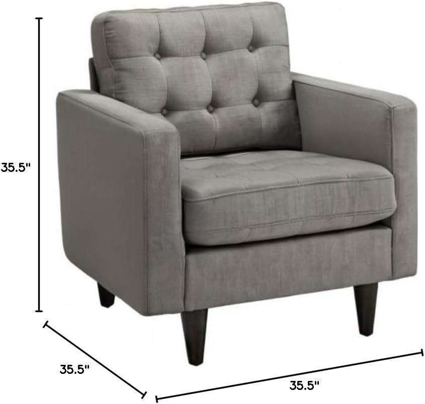 Modway Empress' Mid Century Tufted Arm Chairs