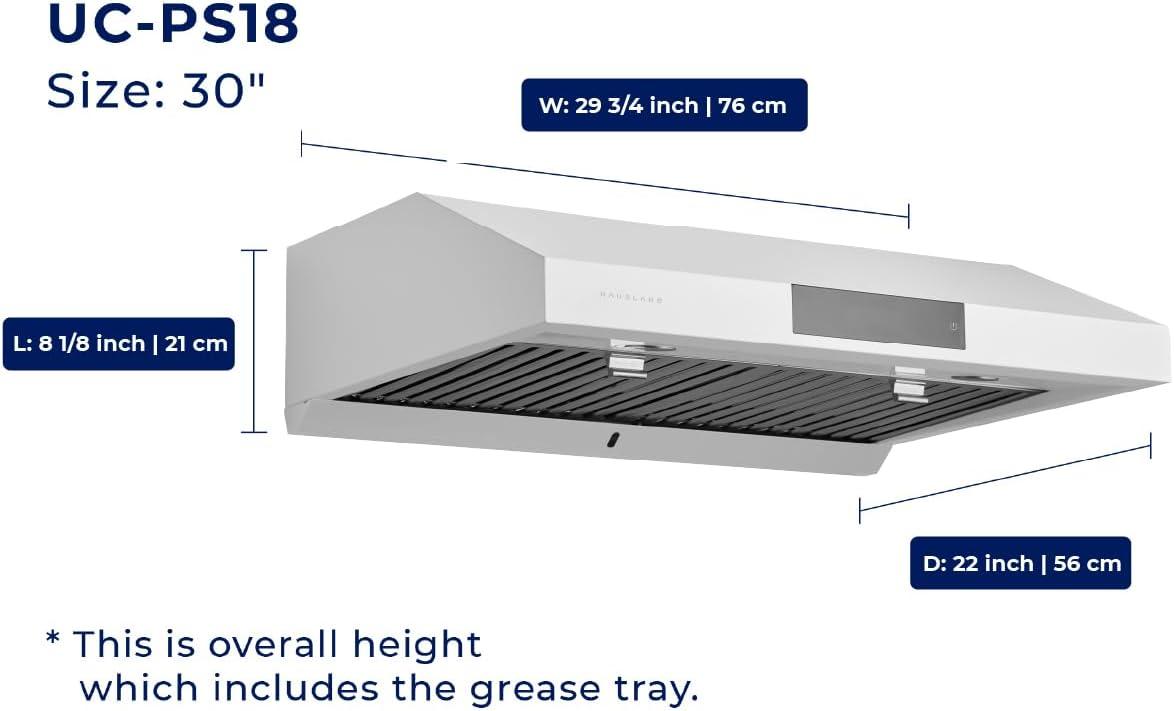 860 CFM Ducted Under Cabinet Range Hood