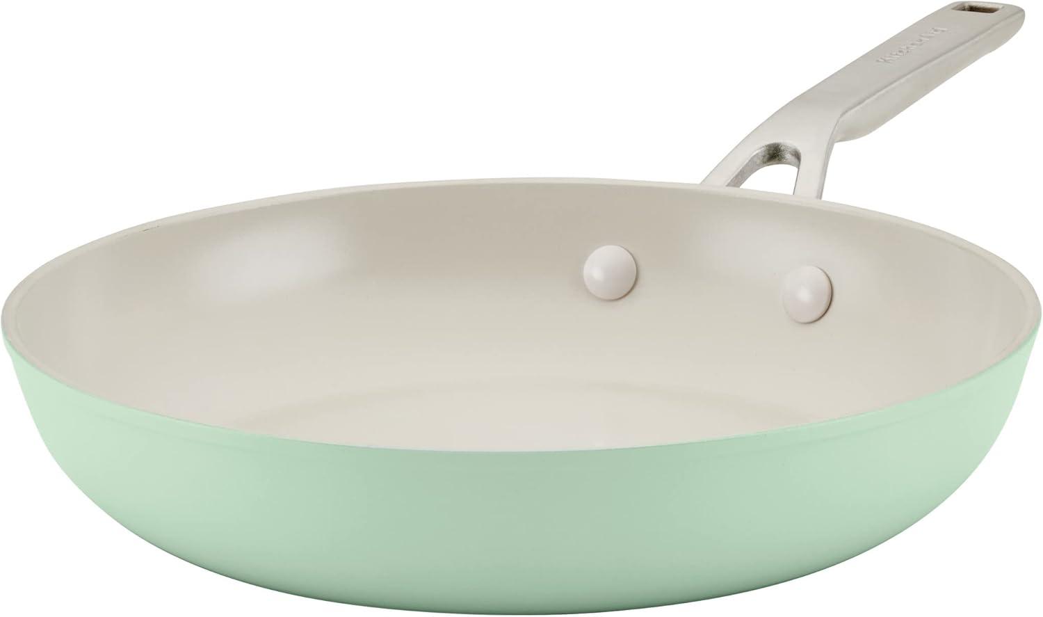 KitchenAid Hard Anodized 10" Nonstick Ceramic Frying Pan - Pistachio