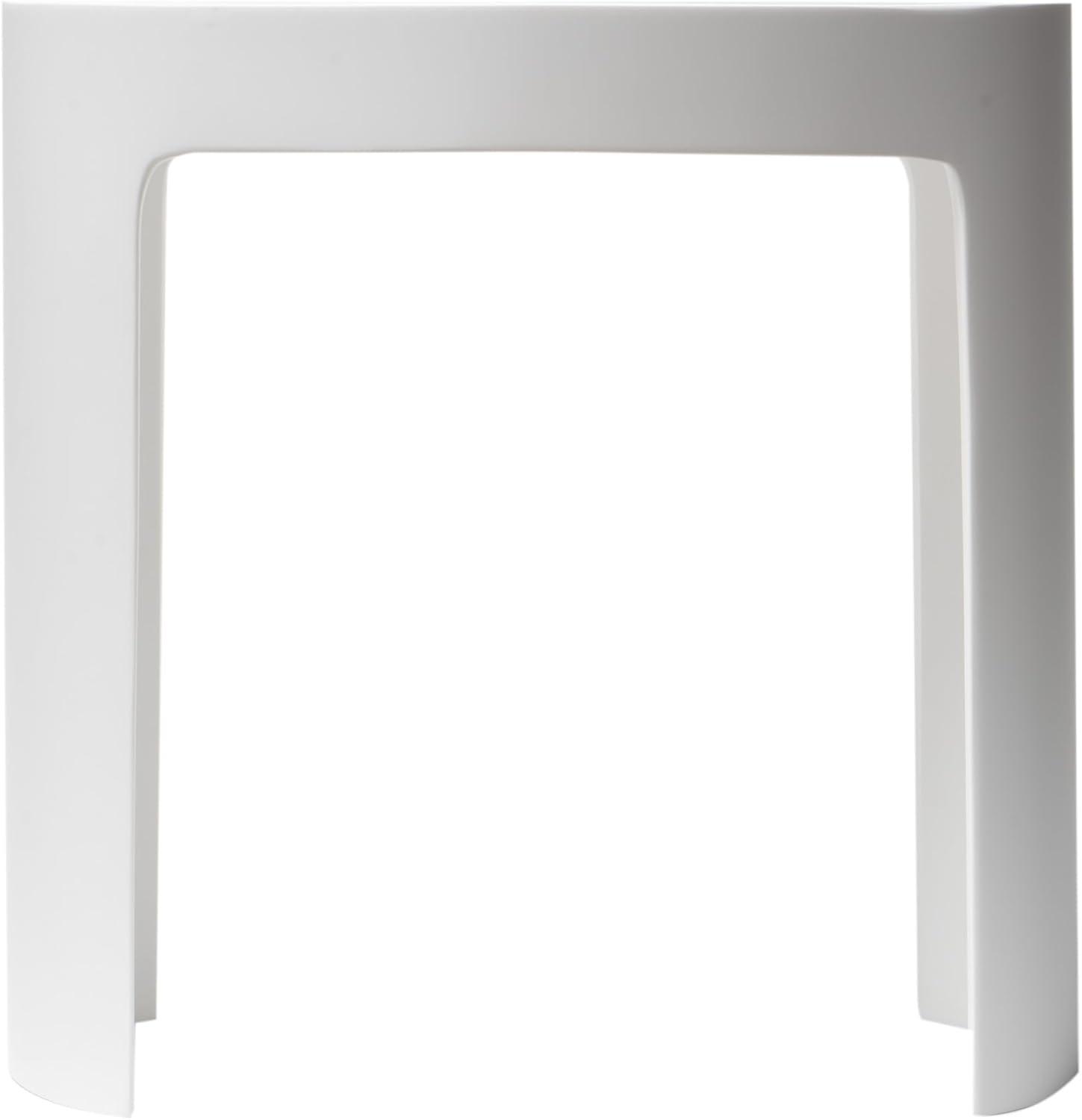 ALFI brand ABST66 White Matte Solid Surface Resin Bathroom / Shower Stool