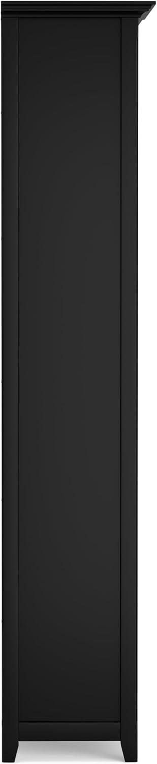 Simpli Home Amherst 30"W Solid Wood 5 Shelf Bookcase with Adjustable Shelves & Reviews | Wayfair