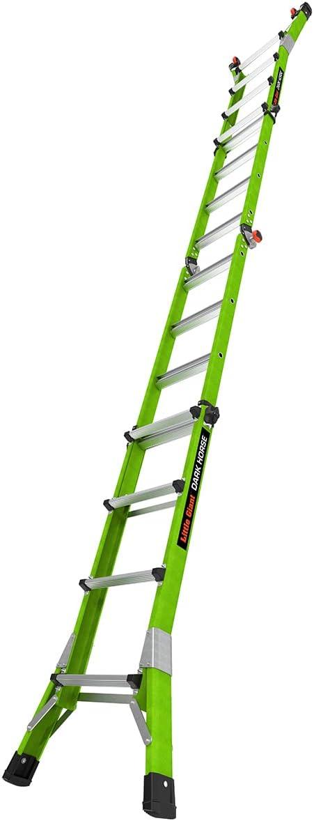 Little Giant Ladder Systems Multipurpose Dark Horse Ladder, 4 to 7 ft, Fiberglass Multi-color